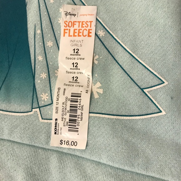 🎄3/$15 Disney Frozen Elsa Infant 12M Sweatshirt - Picture 2 of 5